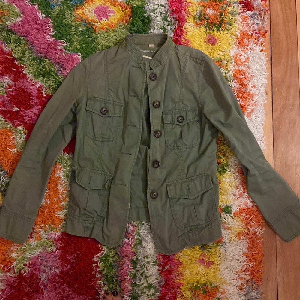 Green banana republic light jacket